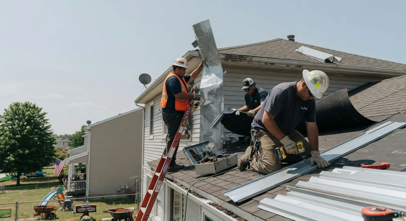 Storm Damage Metal Roof Repair in Chalk Hill, PA